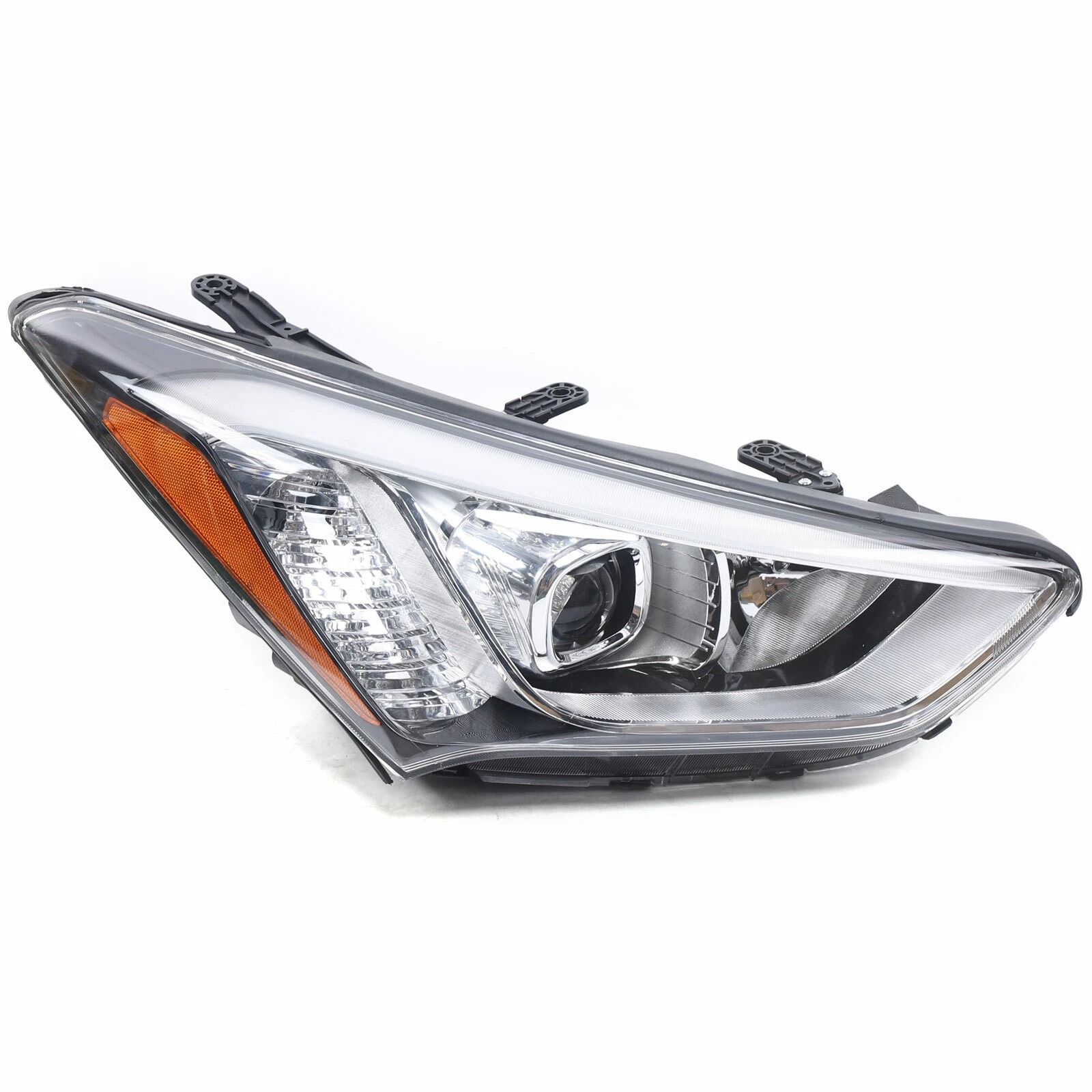 Passenger Side Headlight Assembly for Hyundai Santa Fe RH Headlamp Replacement