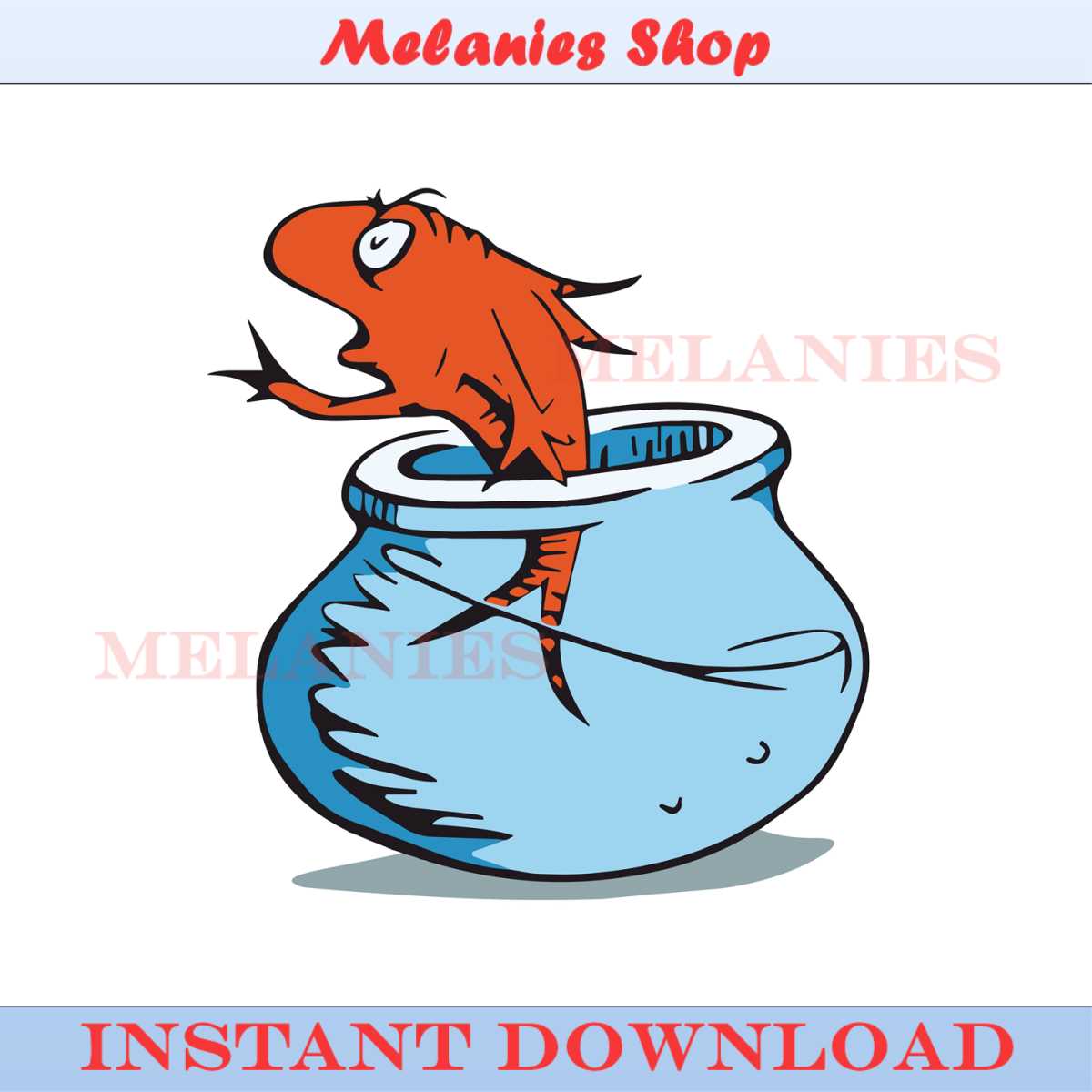 dr. seuss fish bowl svg - Inspire Uplift