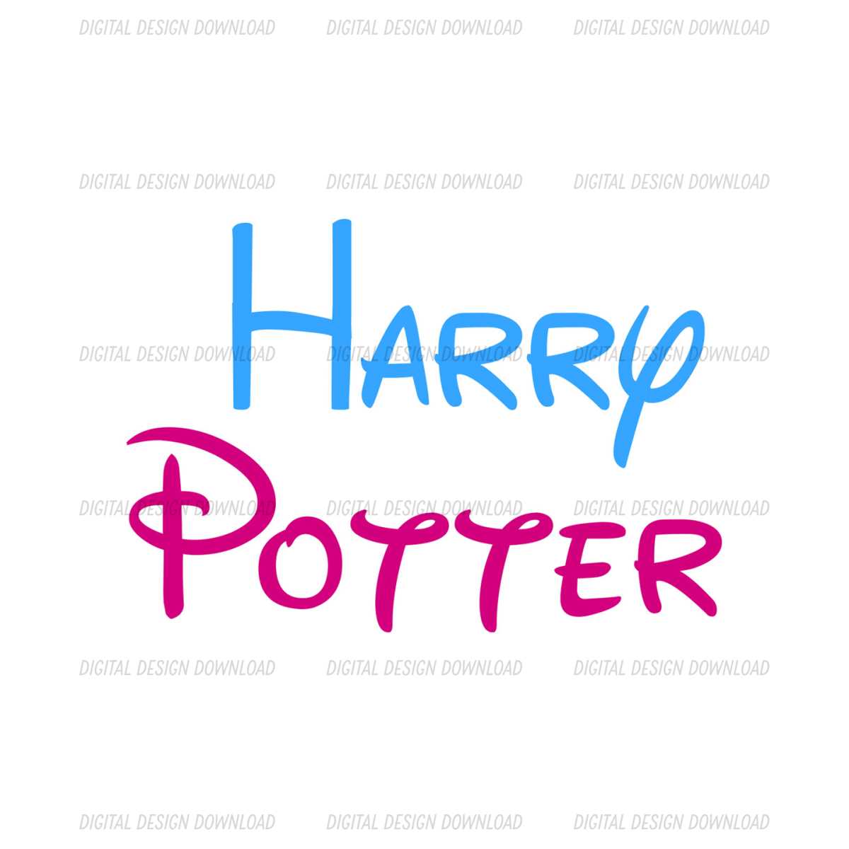 Harry Potter Blue Purple Logo Vector