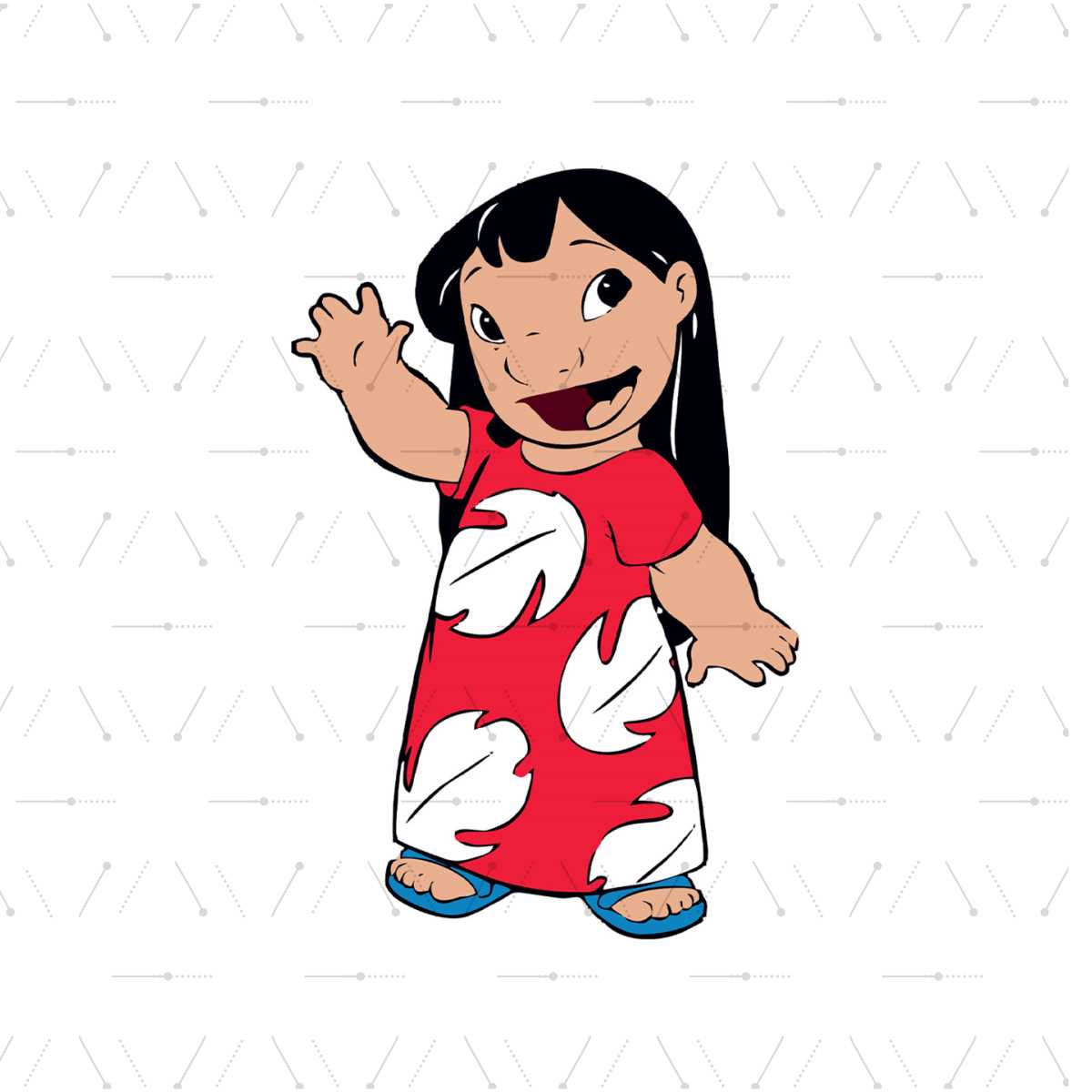 Disney Princess Lilo Pelekai Clipart SVG | Inspire Uplift