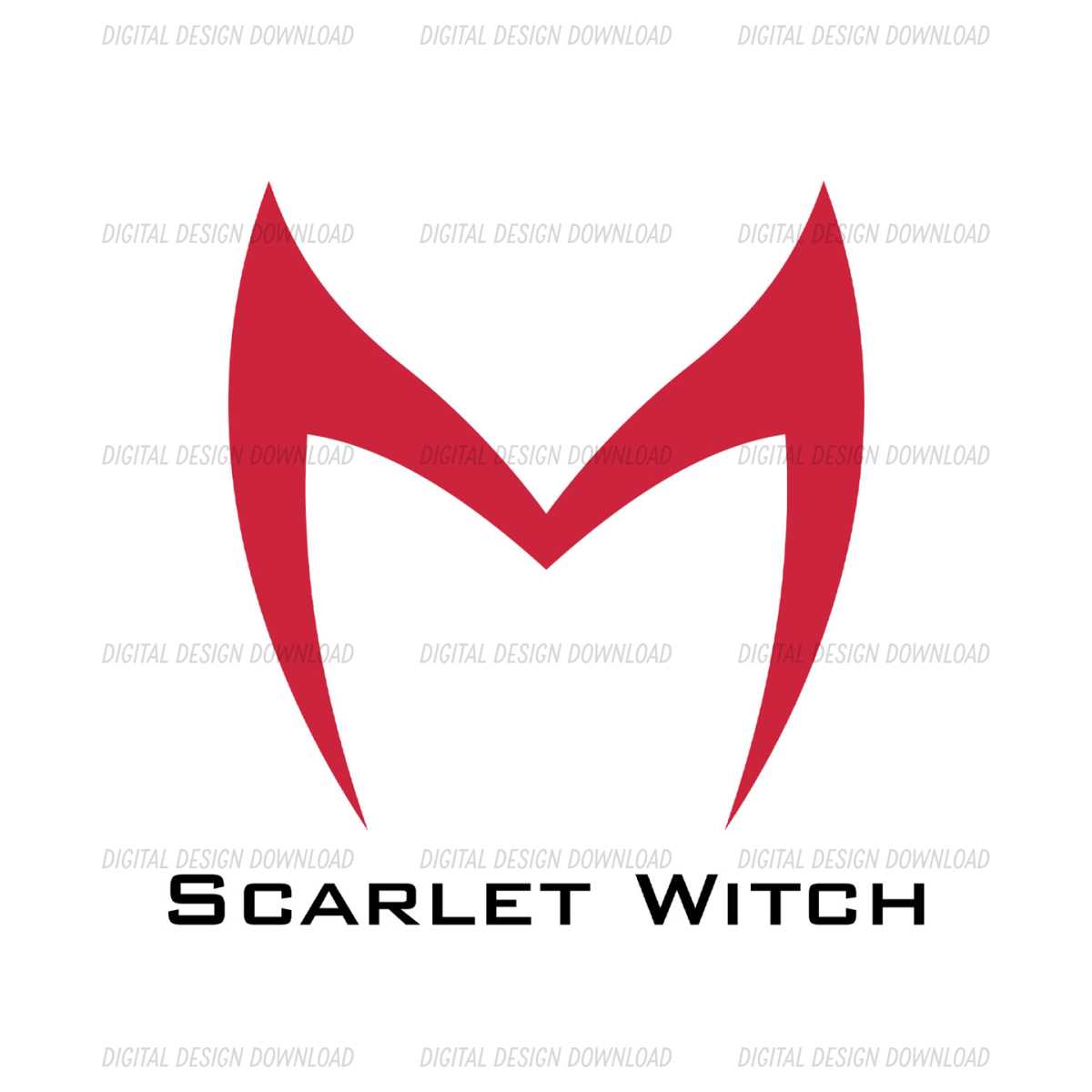 Avengers Superheroines Scarlet Witch Logo SVG - Inspire Uplift