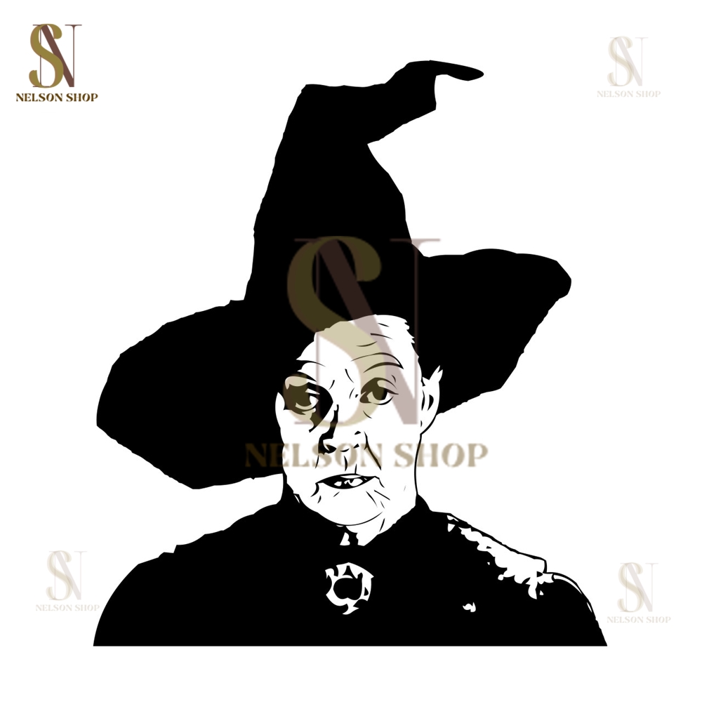 Harry Potter Professor Minerva McGonagall Silhouette Vector - Inspire ...