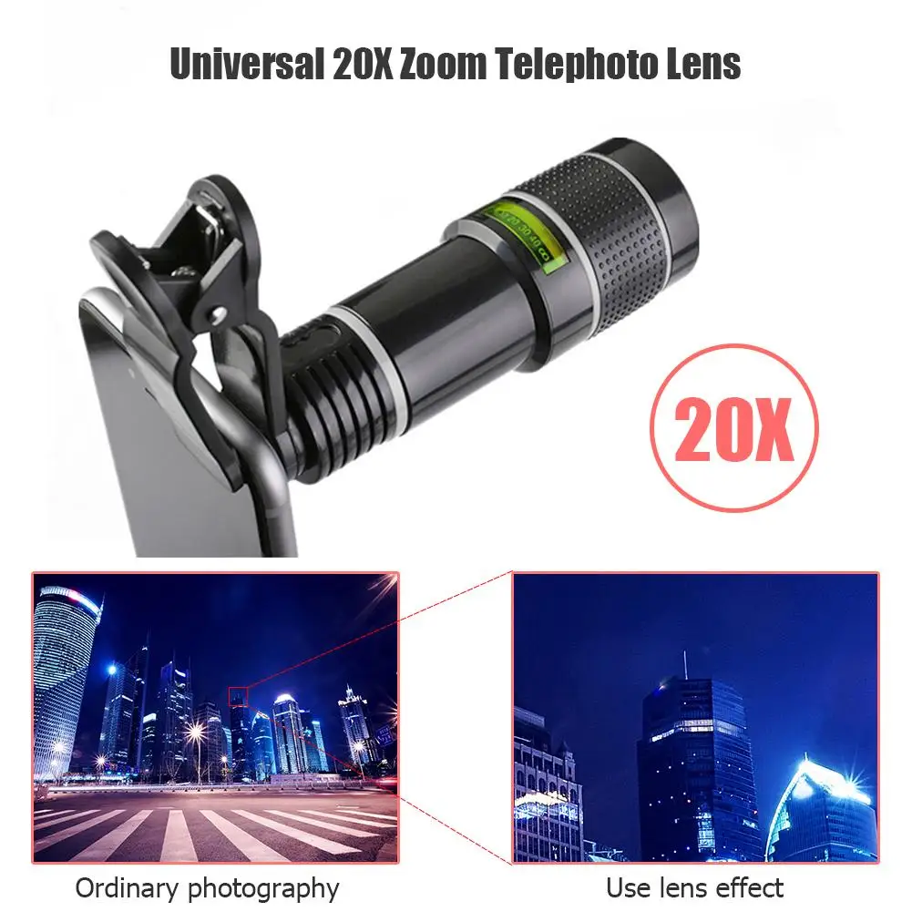 Universal Telephoto Lens for Smartphones, Perfect for Travel, Wildlife & Sports Photography