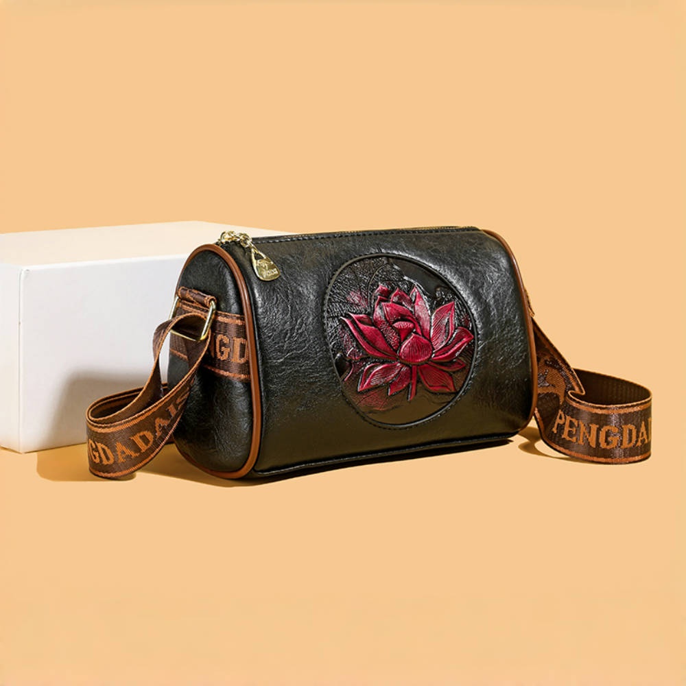 Soft Leather Shoulder Crossbody Handbag, Casual Women's Messenger Bag, New Fashion Print Tote for Ladies
