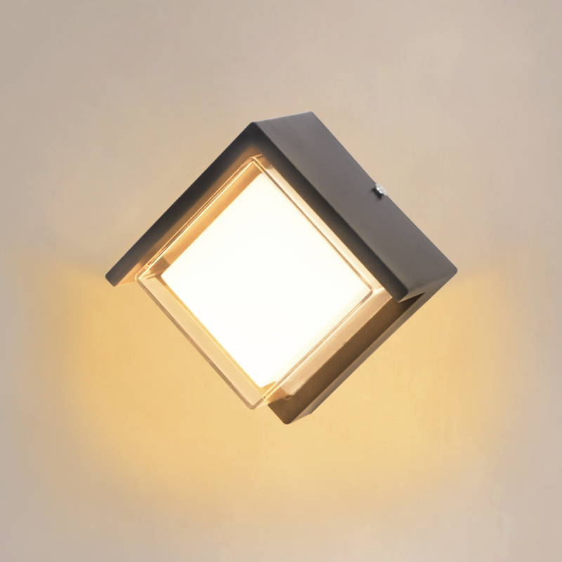 Waterproof Led Outdoor Wall Light, Black Porch and Balcony Lighting, Villa Garden Decorate Lights