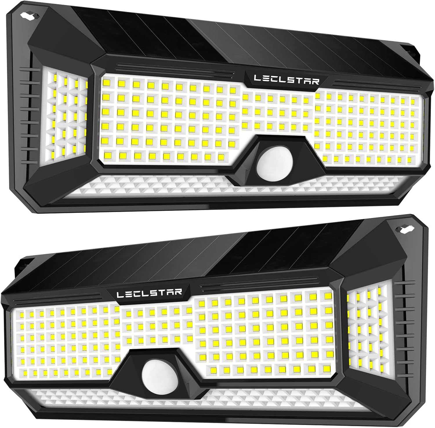 Solar LED Light Outdoor Garden Wall Lamp, Waterproof Motion Sensor Light for Yard Door with Mode