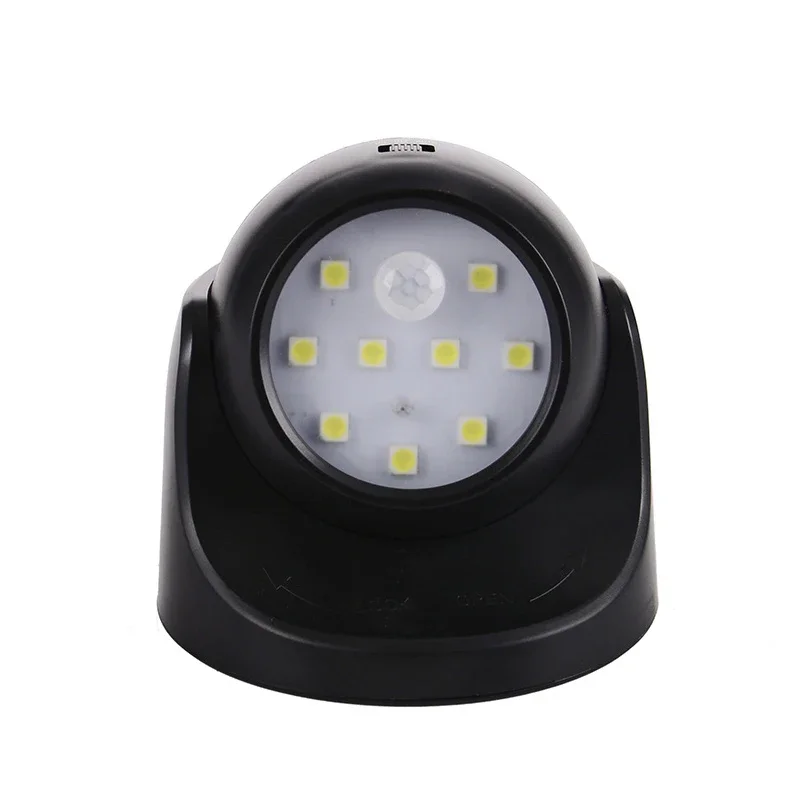 Wireless PIR Motion Sensor Light, Battery Operated LED Spotlight, Infrared Wall Lamp for Home Indoor Outdoor Use