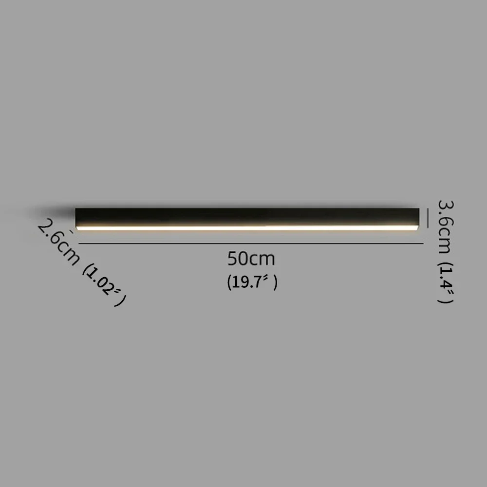 Waterproof Outdoor Long Strip Wall Lamp, Sunshine Room and Corridor Entrance Light, Rainproof Garden Villa Ceiling Lamp