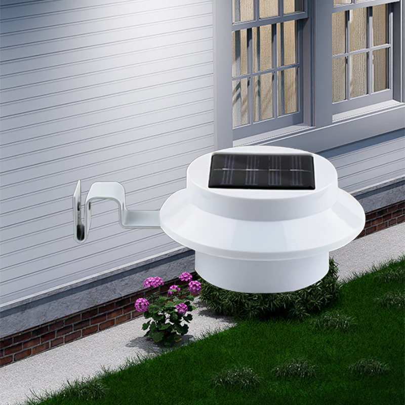 Waterproof Solar Gutter Lights, Solar Charge Porch Wall Fixtures, Outdoor Pathway Fence Illumination, Garden Lighting