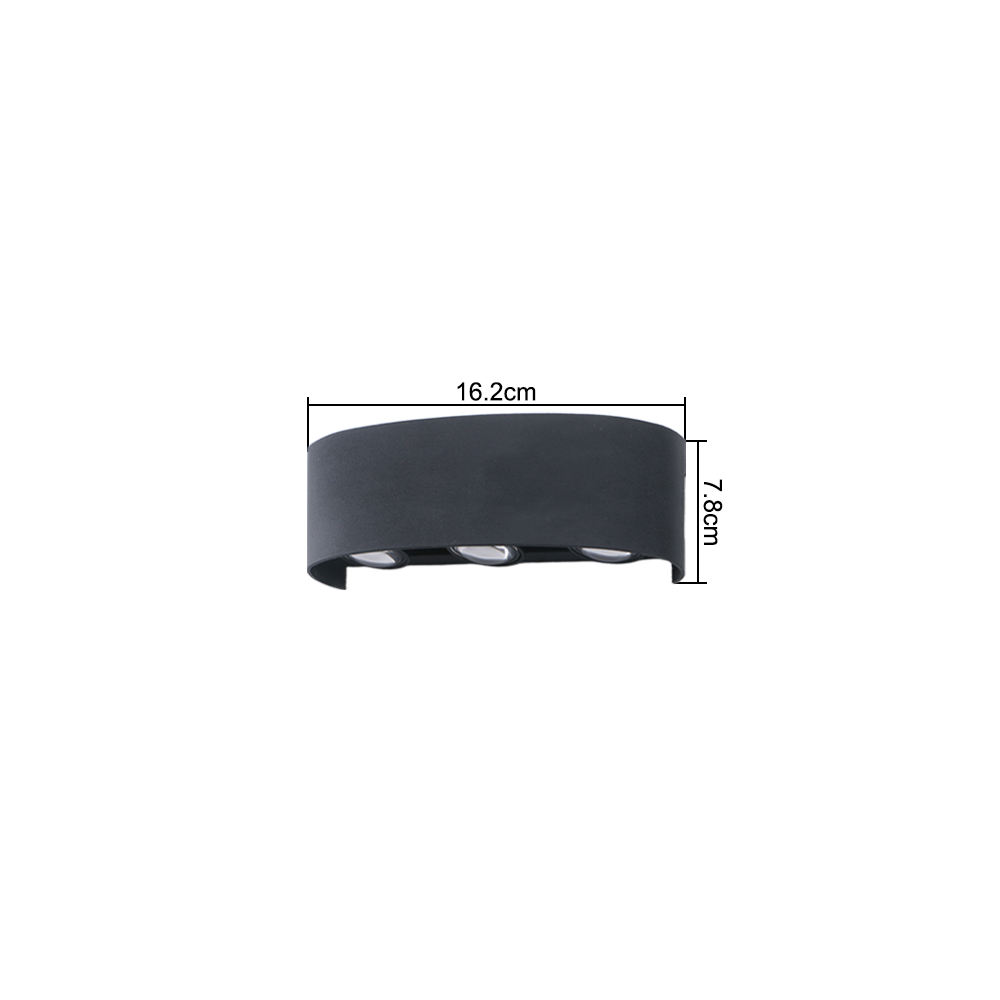 Waterproof LED Wall Lamp, Up Down Luminous Lighting for Outdoor, Indoor Stair Garden Sconce Light, Durable Plastic Wall