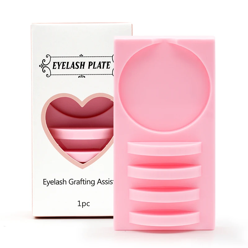 Acrylic False Lashes Stand Pad and Glue Holder, Reusable Eyelash Grafting Assistor Station, Essentia