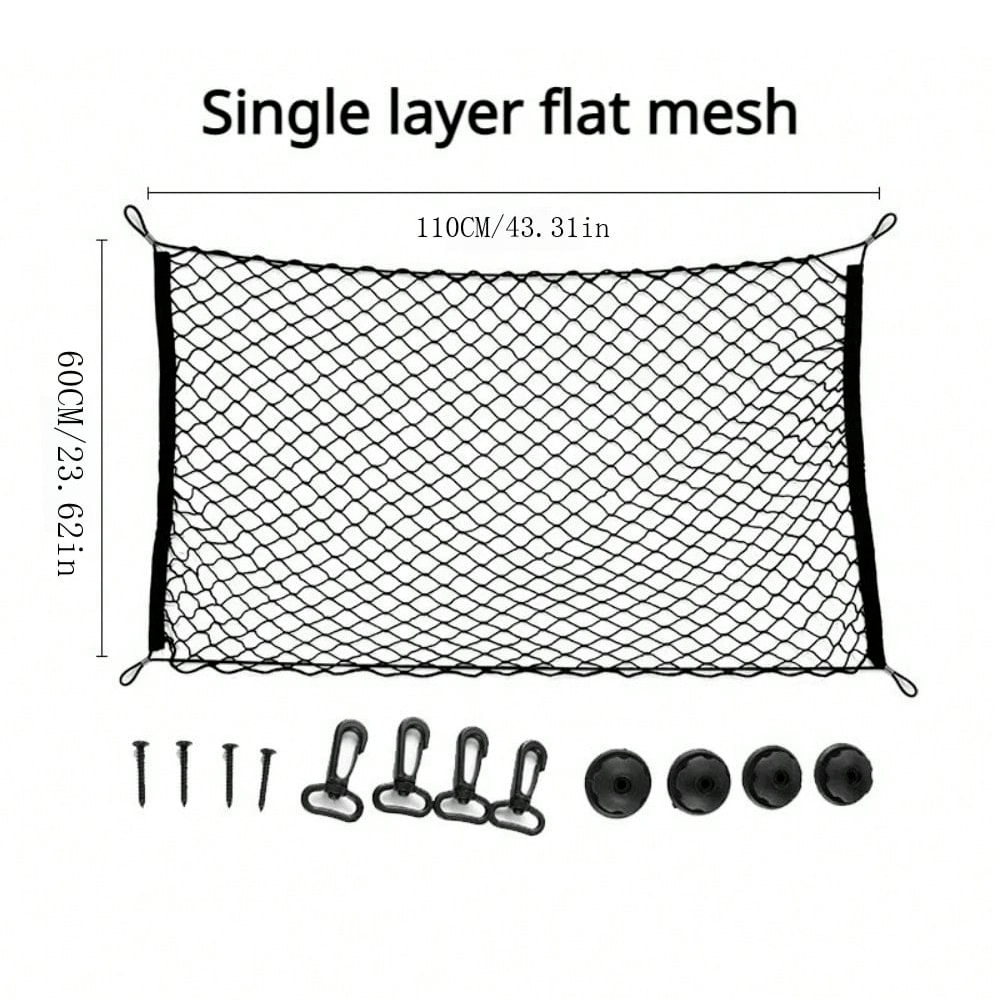 Dog Car Trunk Fence Net, Isolation Protection Net Car Mounted Rear Seat, Sturdy Elastic Pet Safety Fence