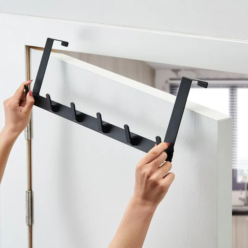 Over The Door Hooks Organizer, Clothes Coat Hat Towel Hanger, Home Bathroom Organizer Rack for Kitchen Accessories