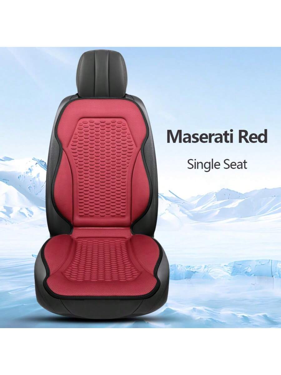 Breathable Summer Silk Car Seat Cushion, Non-binding Single Pad for Front Driver/Passenger Seats, Cool-feeling Comfort