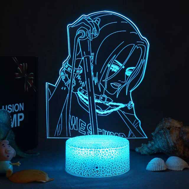 Newest 3D Light Anime Nana, Children Bedroom Night Light, LED Manga Lamp, Room Decor Gift for Kids