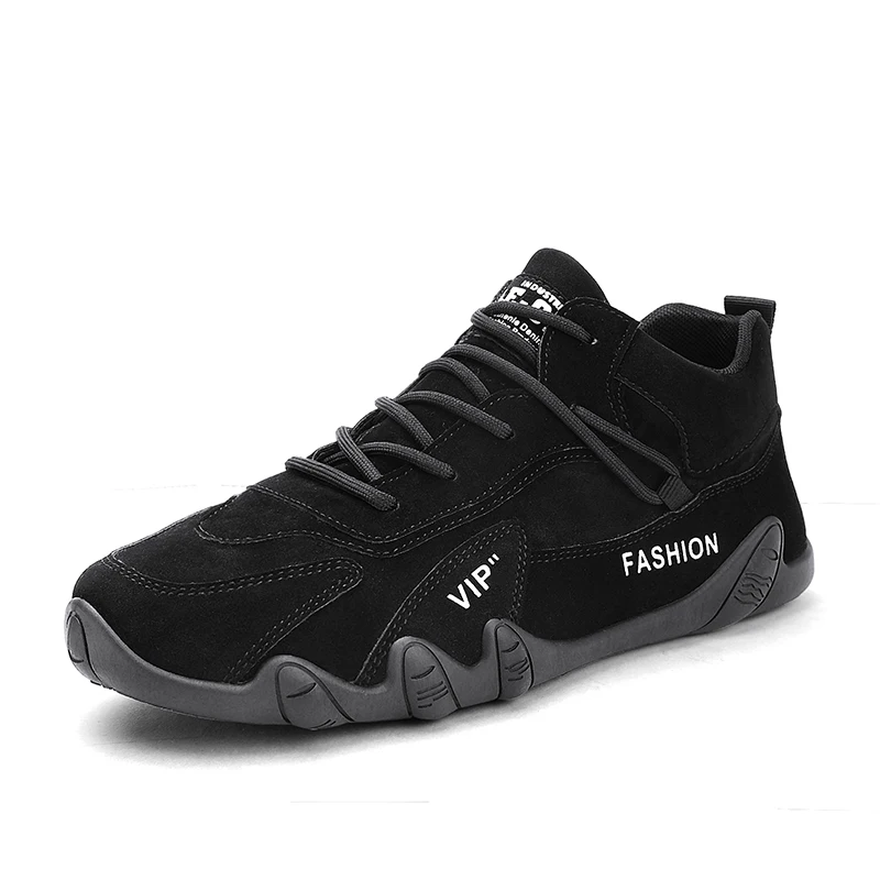 Casual Sneakers Non Slip, Ankle Boots For Men Spring, Khaki Work Mens Shoe, Lace Up Short Boots Loafers