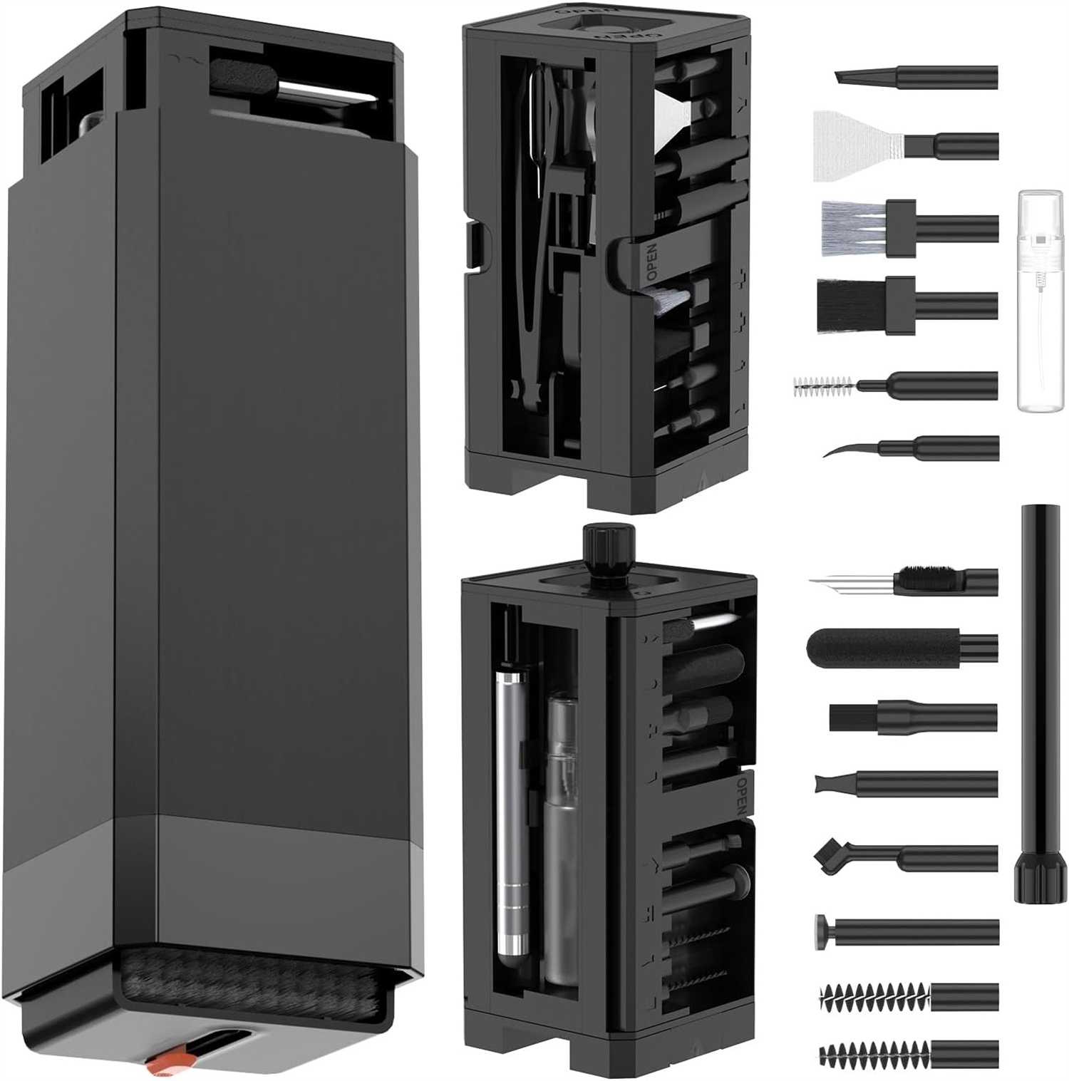 Electronics Cleaning Tools Set for iPhone, AirPods Case, Bluetooth Earbuds, Laptop, and PC Keyboard Maintenance