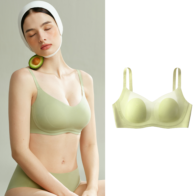 Women Seamless Bra, Sexy Push Up Bralette, No Wire Wireless Fashion Lingerie for Students