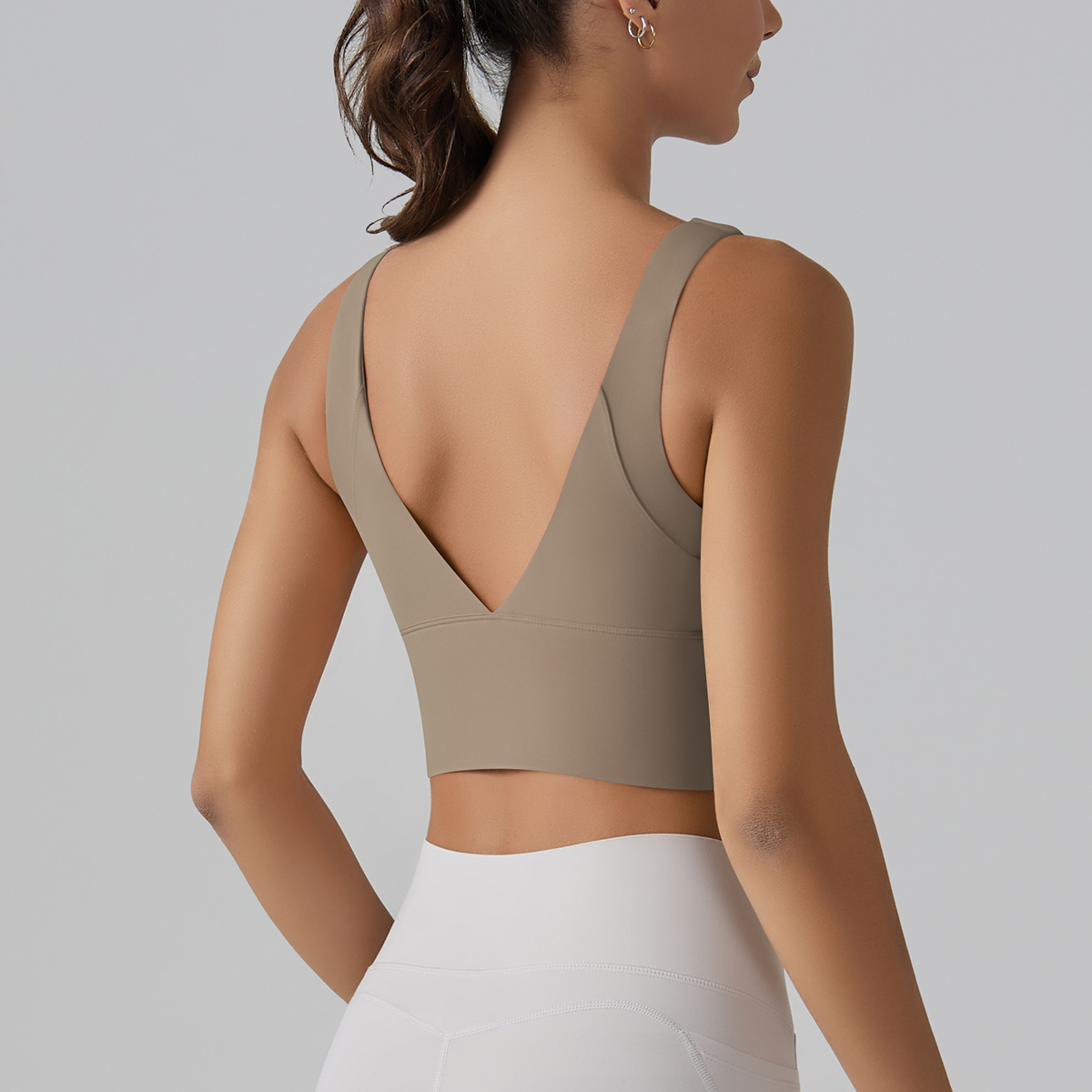 Sexy Yoga Tank Top, Women's Push Up Sports Bra, Breathable Fitness Gym Tops, Yoga Wear Running Sports Vest