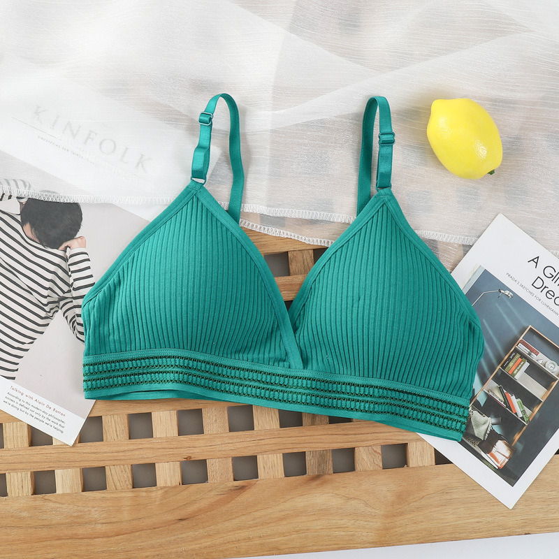 Push-Up Bra for Women, Seamless Non-Wire Bralette, V-Neck Underwear, Soft Thin Padded Cups Brassiere, Intimate Wear