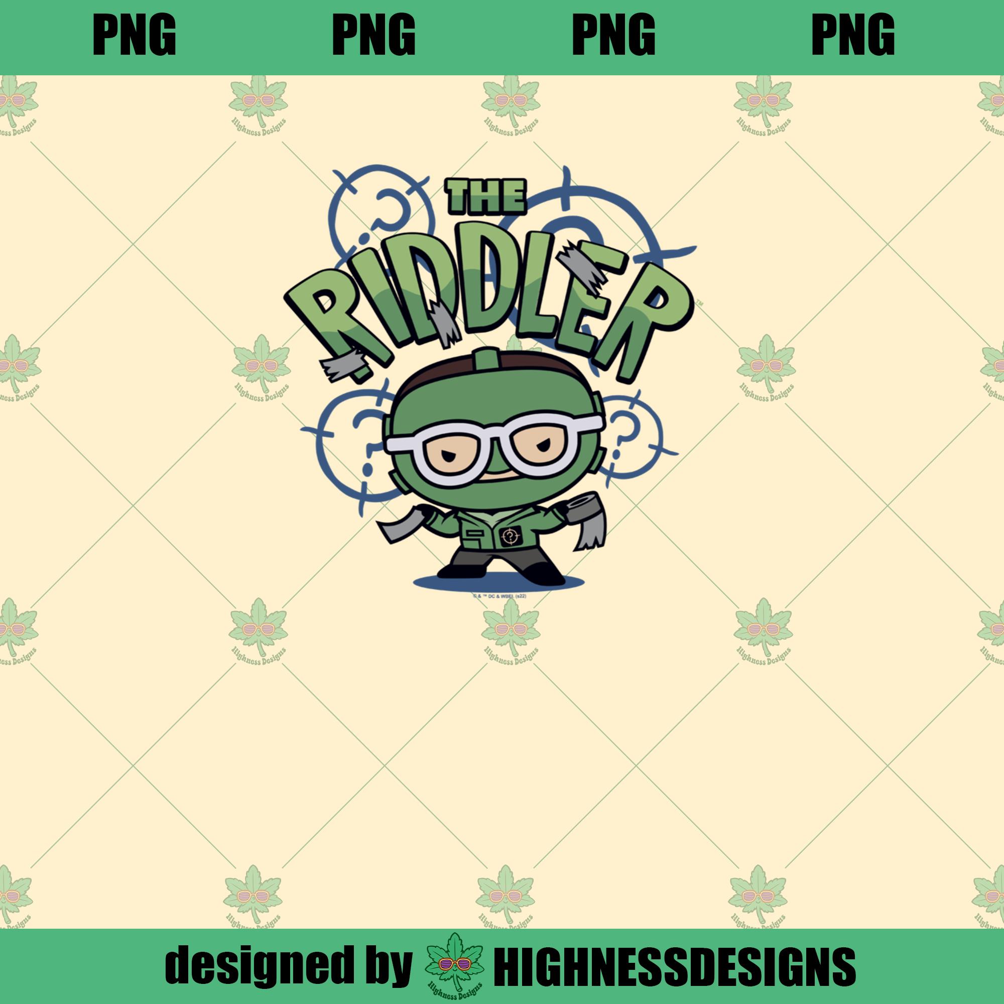 The Batman The Riddler Chibi Character Logo PNG Download - Inspire Uplift