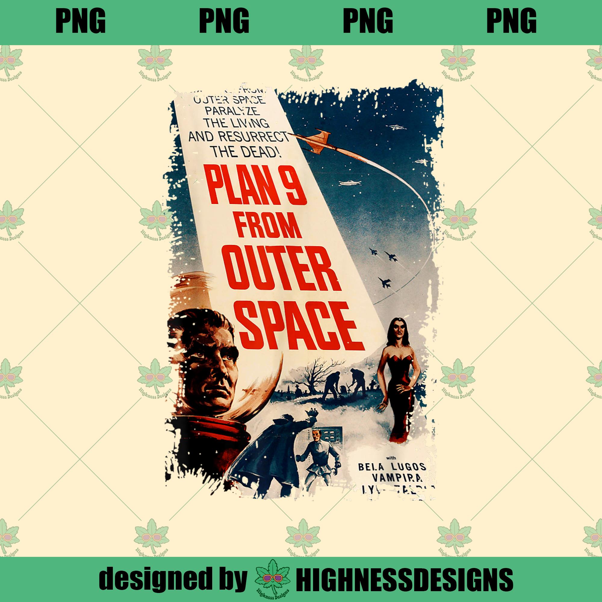 Plan 9 From Outer Space Vintage Sci Fi PNG Download - Inspire Uplift