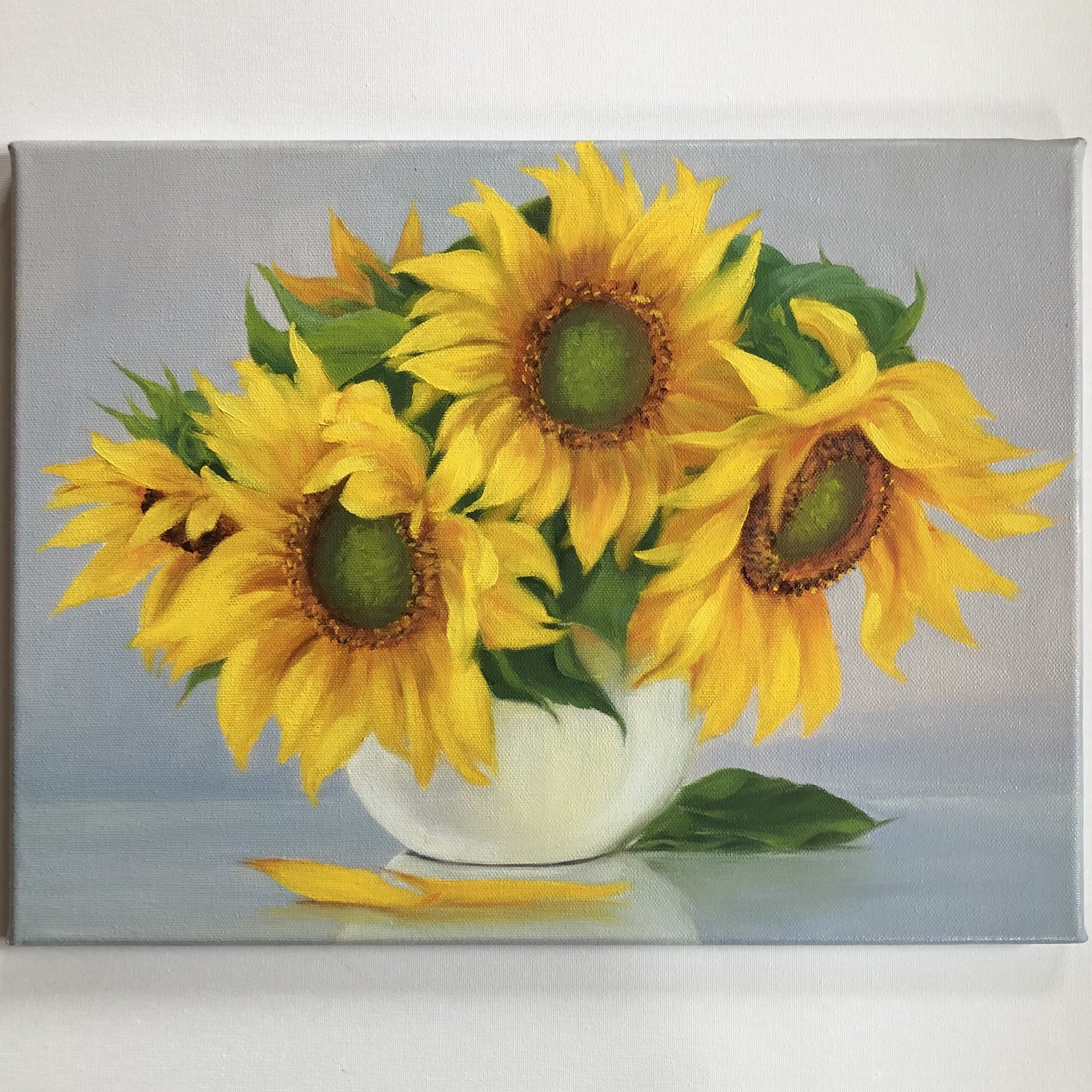Sunflowers Still Life Oil Painting Original Art Floral 40x30 | Inspire ...