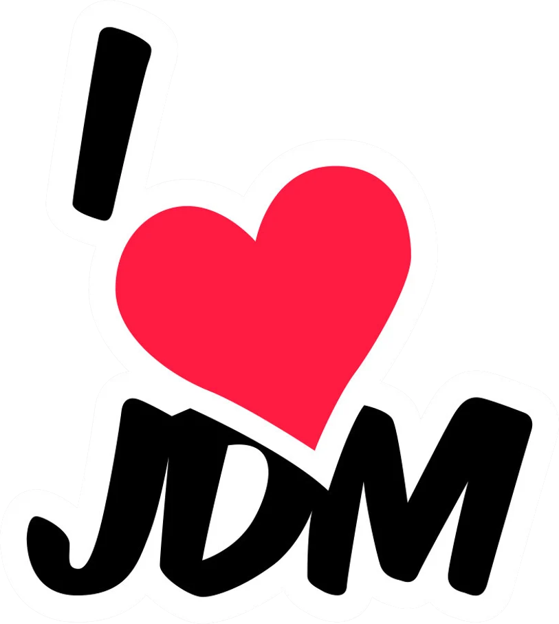 Decus I Love My Jazz XXL 1369 (Viola) // Adesivo OEM JDM Style