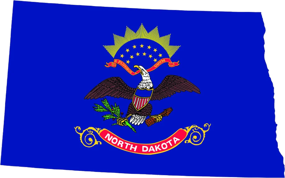 North Carolina State Shape Flag Sticker – 5x2.23 Inch Vinyl Decal For Car, Laptop