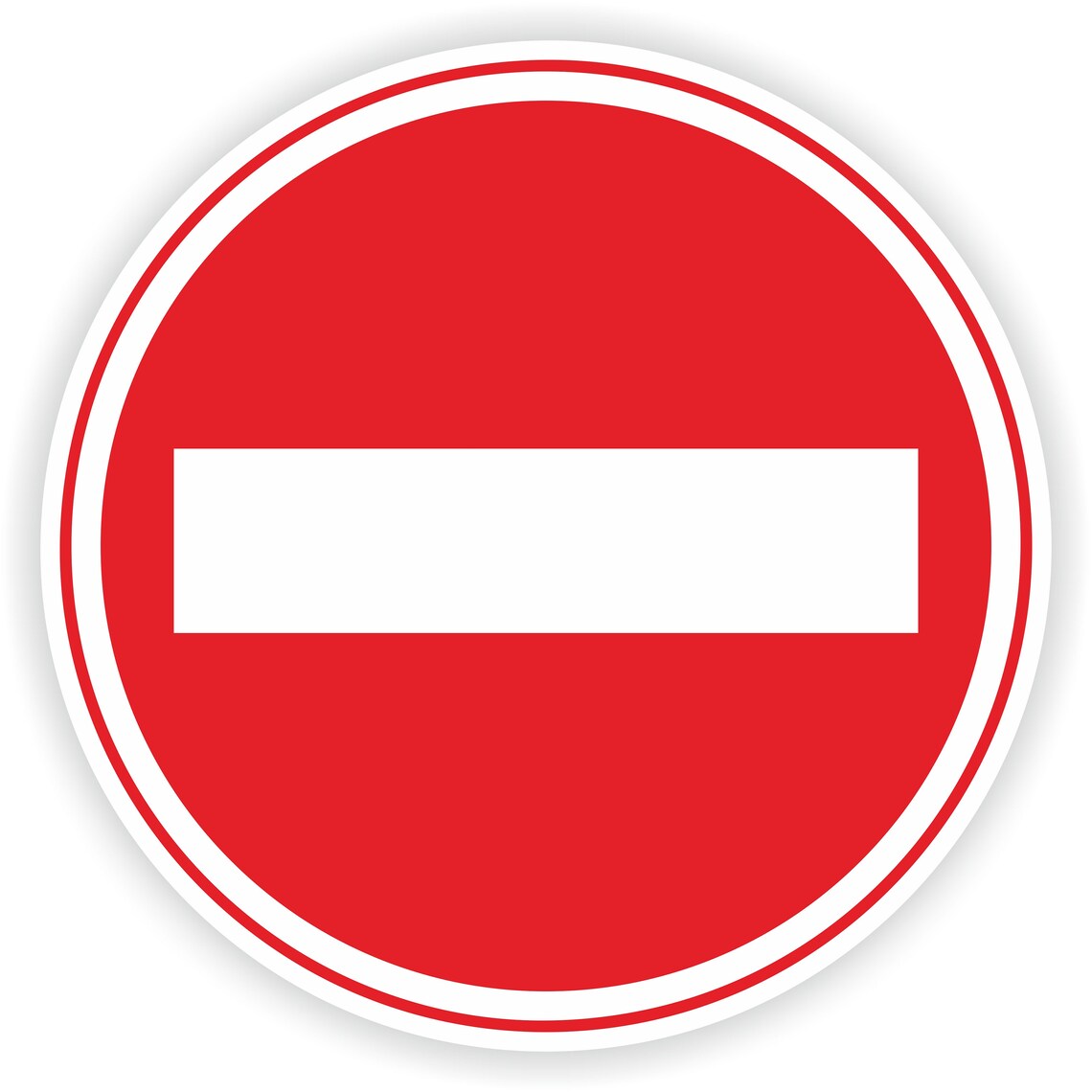 Traffic Interdiction Sign Sticker for Bumper Car Laptop Book | Inspire ...