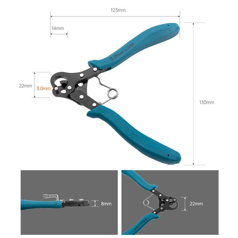 Round Nose Pliers for Wire Ring Wrapping, Wire Rolling Plier Jewelry Making Tool, Wire Winding Bending Repair