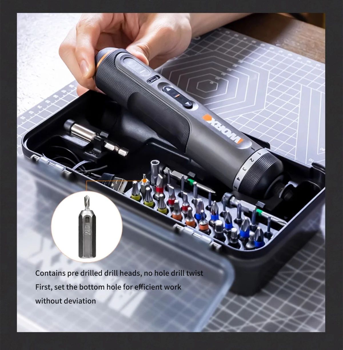 Smart Cordless Drill Set USB Rechargeable Power Tools | Inspire Uplift