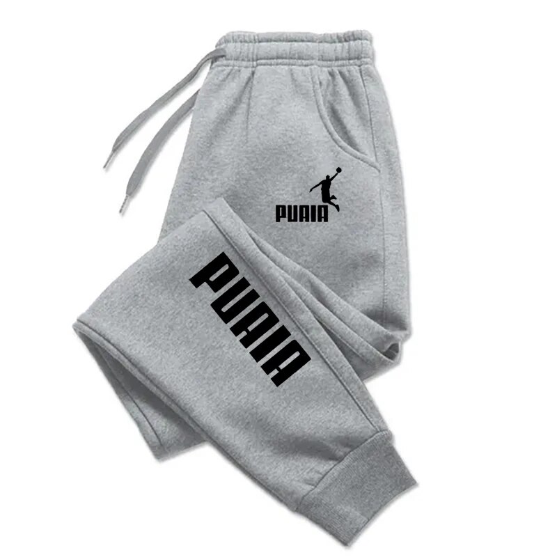 Fitness Loose Fit Clothing, Men's Pants, Autumn Winter Sport Jogging Trousers, Solid Color Streetwear Pants