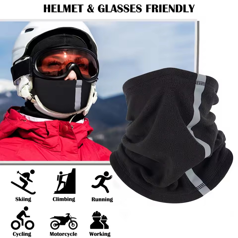 Scarf Riding Motorcycle LOOGDEEL Warm Fleece Motorcycle Half Face Mask Scarf | Inspire Uplift