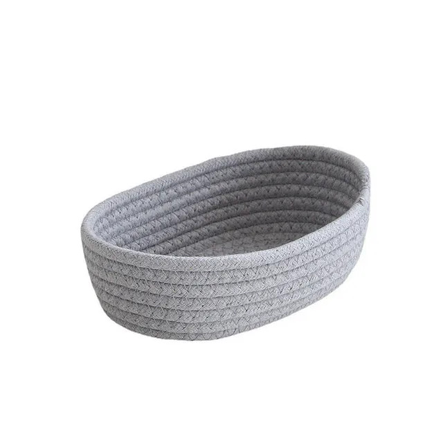 Sundries Organize Basket, Key Cosmetics Storage Box, Nordic Cotton Rope Woven Storage
