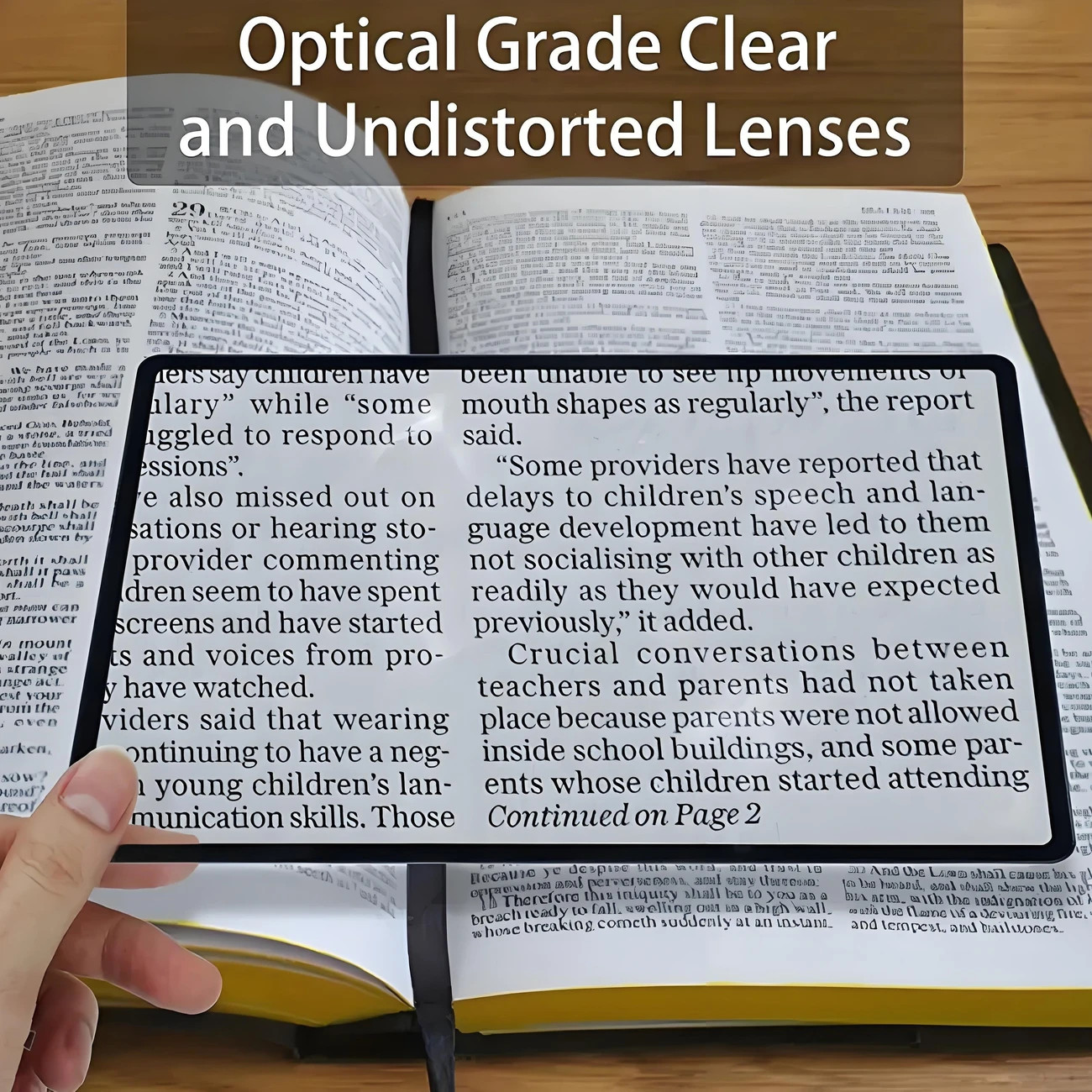 Full Page Large Sheet Magnifier for Easy Reading | Inspire Uplift