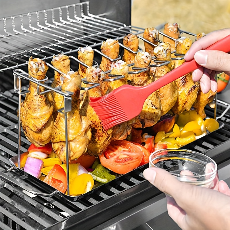 BBQ Beef Chicken Wing Grill Rack Stainless Steel Non-Stick | Inspire Uplift