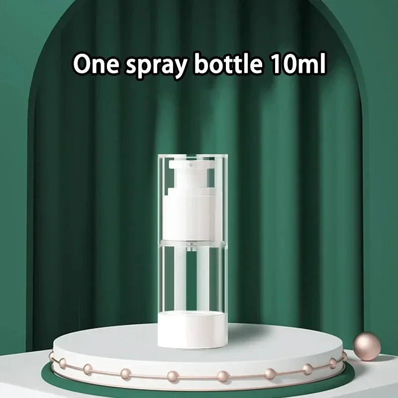 Refillable Travel Airless Container, Clear Cream Pump Bottle, Reusable Makeup Dispenser, Portable