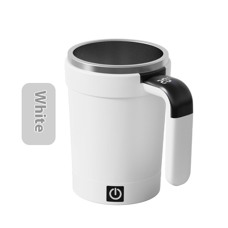 New smart temperature-measuring magnetic automatic stirring cup, electric portable coffee cup, milkshake cup, sports