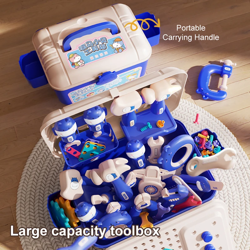 Multi-Functional Education Toys for Boys Girls, Assembly Toys Simulation Electric Drill, Screw Removal