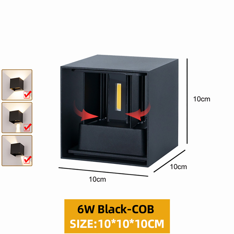 Waterproof Outdoor Wall Light for Porch, Garden Lights, Indoor Wall Lamp for Bedroom, Living Room, Corridor, Stairs