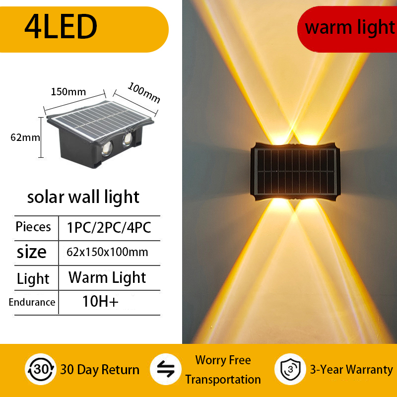 Waterproof Up And Down Luminous Lighting for Garden, Balcony, Yard, Outdoor Wall Lights