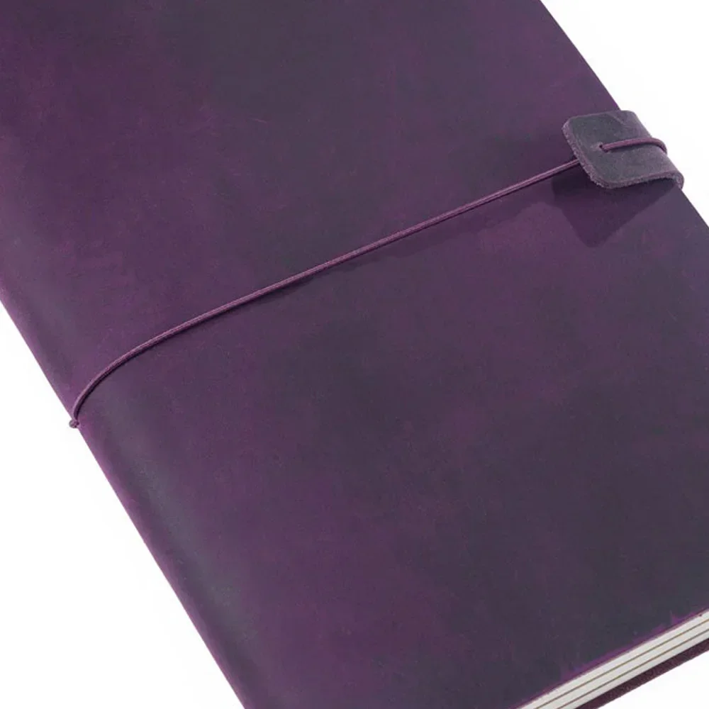 Vintage Cowhide Genuine Leather Travel Notebook Cover, Handmade Journal Planner