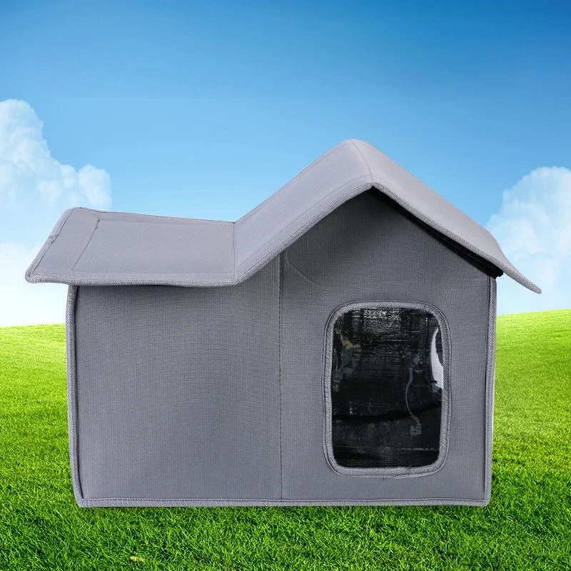 Waterproof Cat Dog Pet Bed, Removable and Washable Design, Universal Convenient Storage Dog House