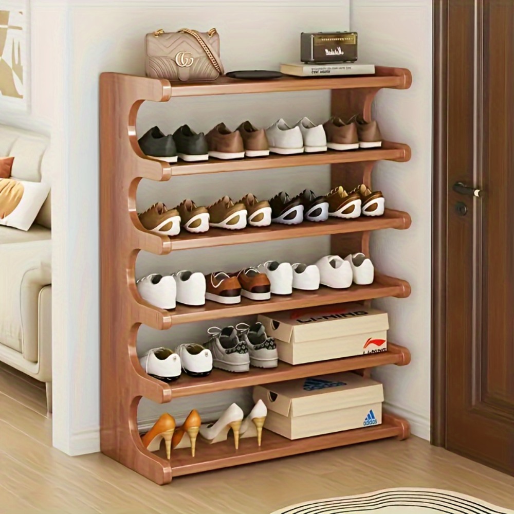 Simple Shoe Storage Rack, Multifunctional Bamboo Cabinet | Inspire Uplift