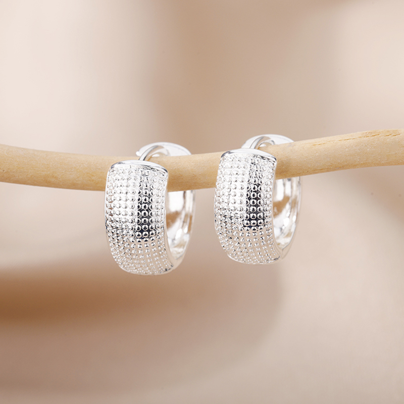 Stainless Steel Silver Color Earrings, Trend Piercing Jewelry Gift, Gold Color Small Hoop Earrings for Women