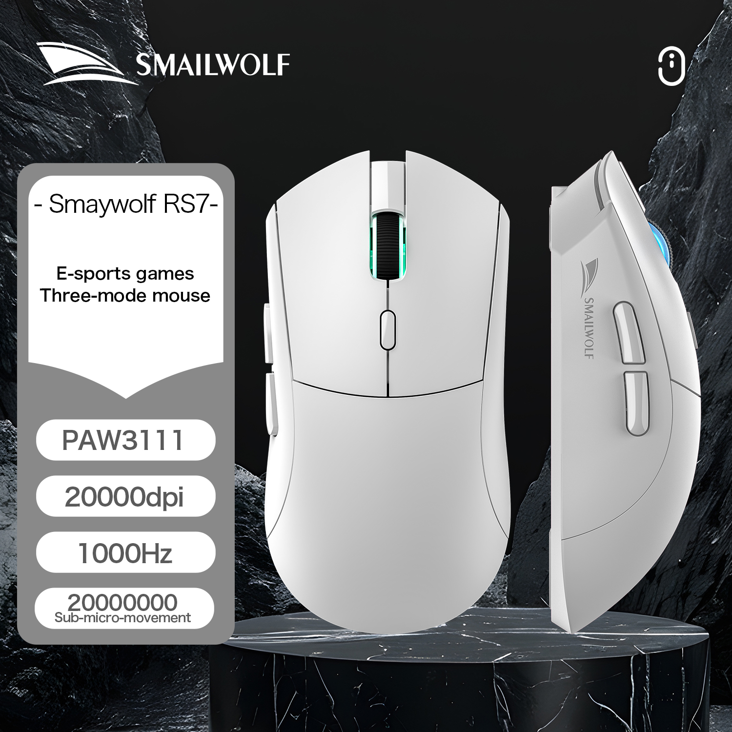 Macro Bluetooth Wireless Gaming Mouse for Laptop, Desktop, and Office Use