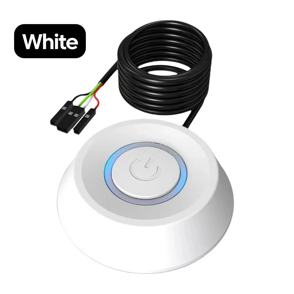 External Start Power On/Off Button Extension Cable for PC Motherboard - Ideal for Home Office Setup