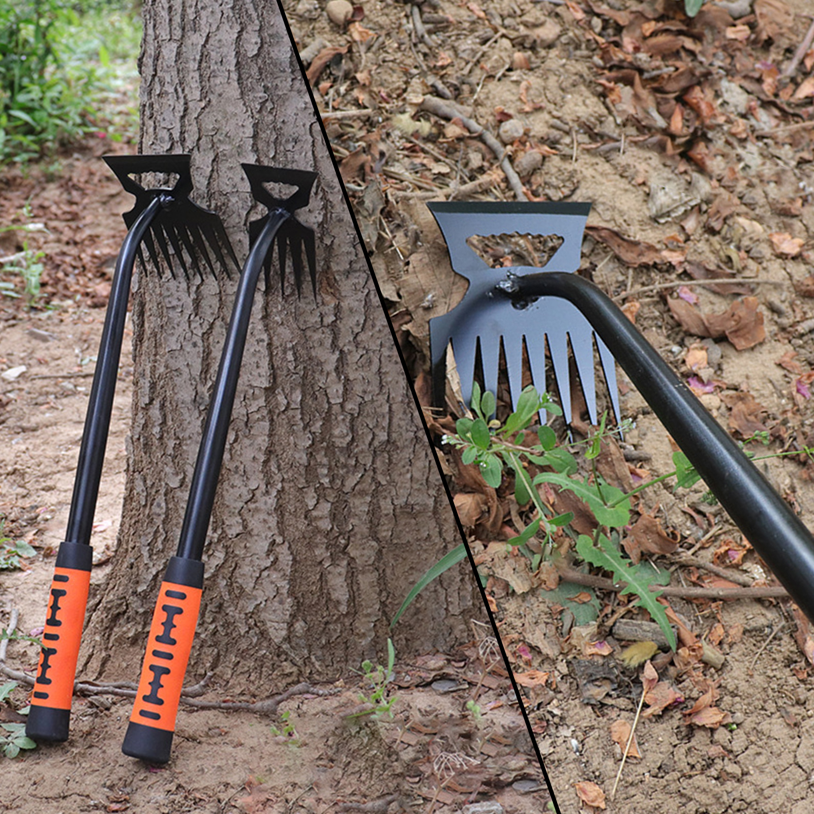 Beed Rake Garden Rake Dual Headed Stainless Steel Weeding Tool | Inspire Uplift