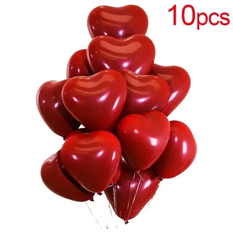 Valentines Day Balloon, Red Heart Balloons for Wedding and Party Decorations